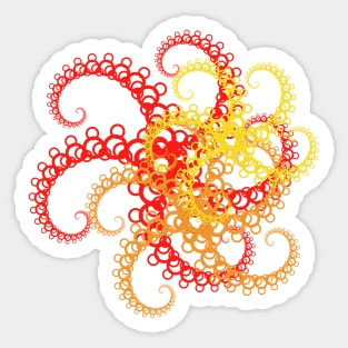 Fractal spiral Sticker